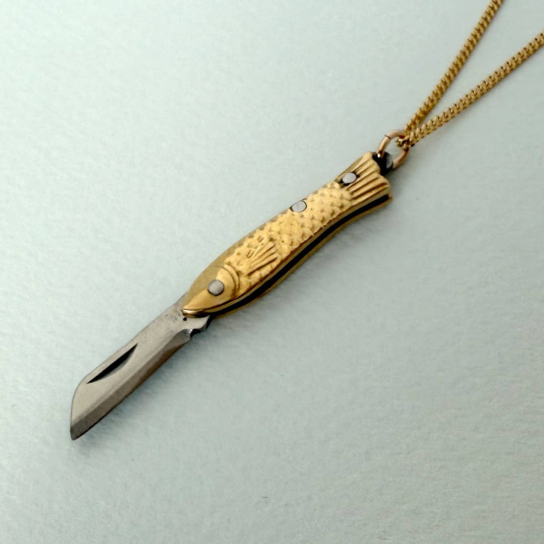 Small Fish Knife Necklace