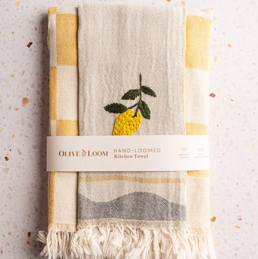 Hand Stitched Kitchen Towel
