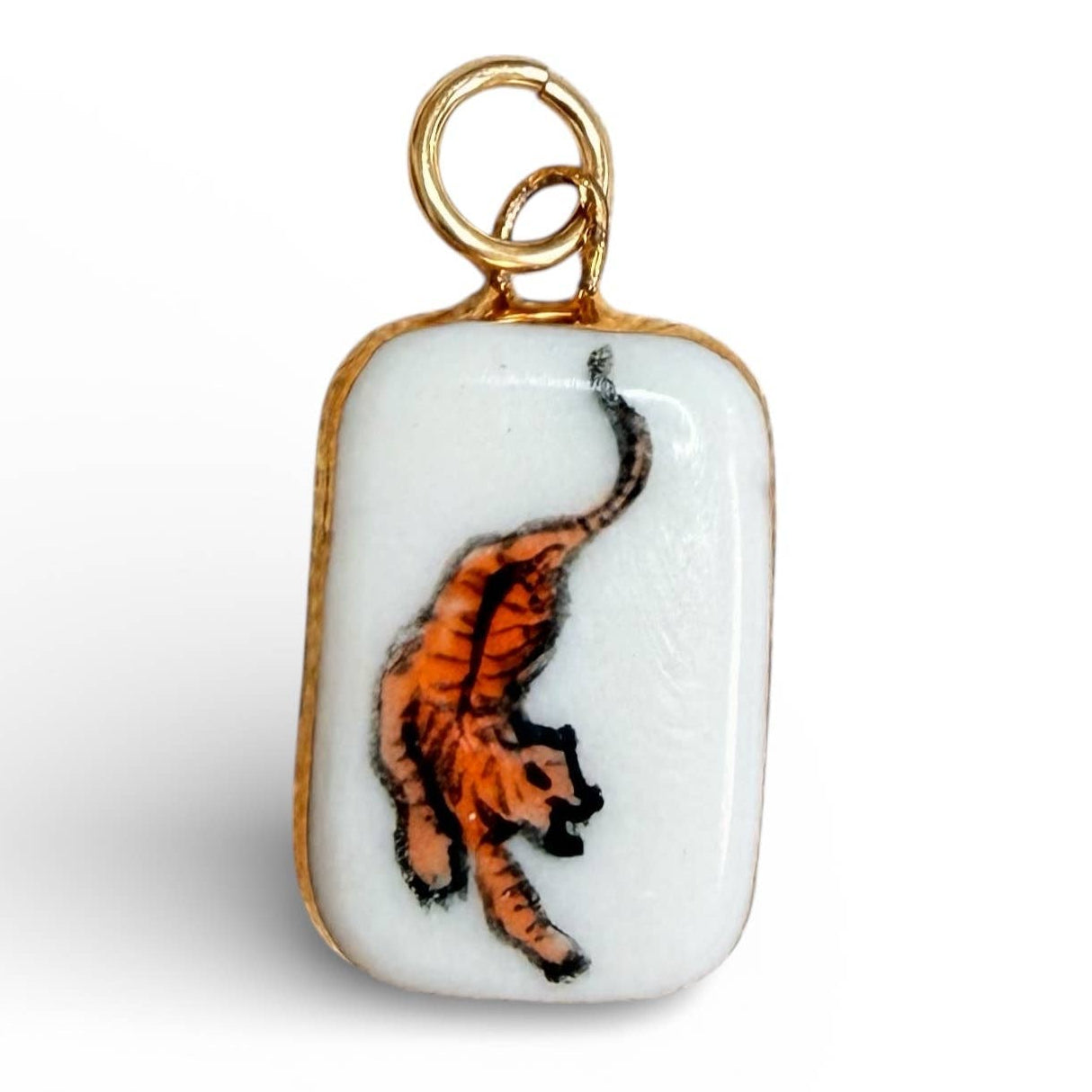 Orange Tiger Charm