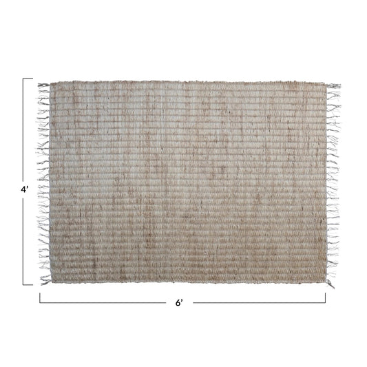 4x6 Bleached Jute Rug