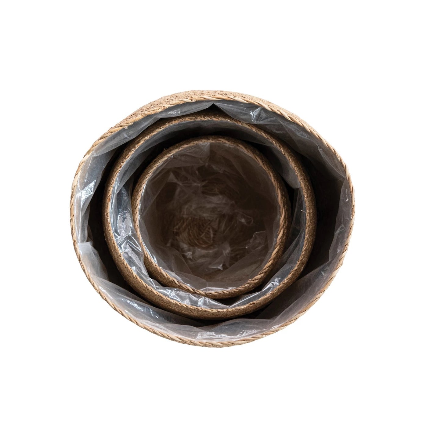 Lined Seagrass Planters
