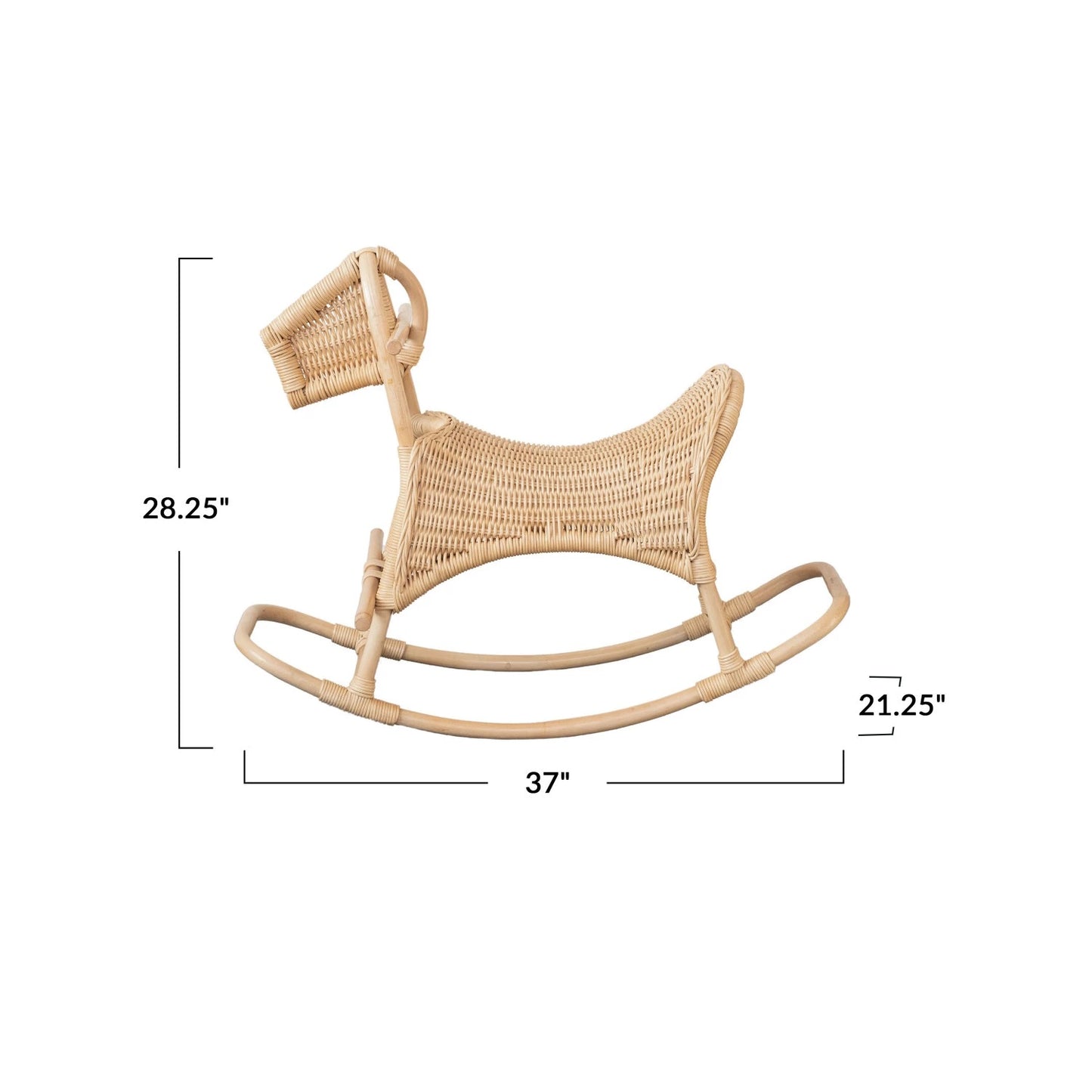 Rattan Rocking Horse