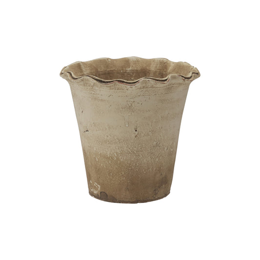 Ruffled Edge TerraCotta Planter