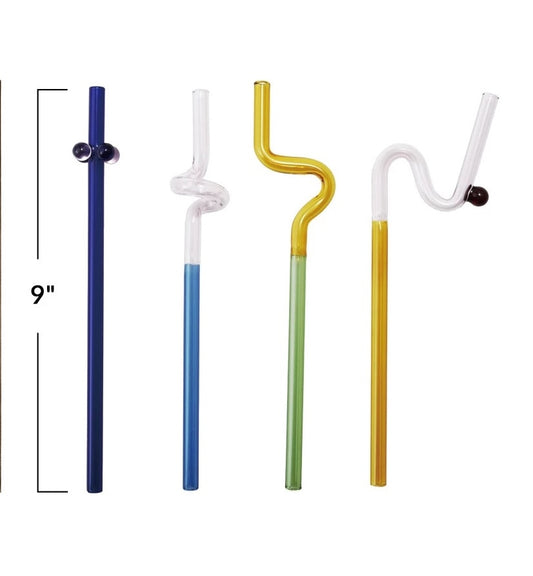Twisted Glass Straw