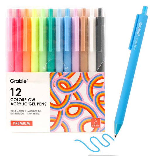 Retractable Colorflow Acrylic Gel Pen