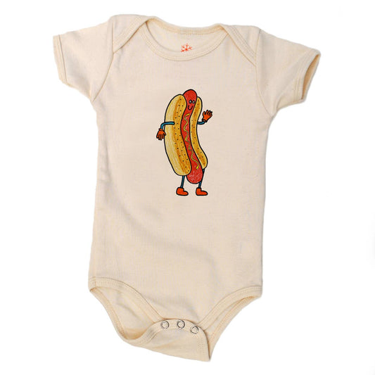Hotdog Organic Baby Onesie