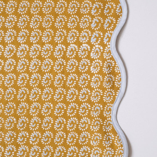 Block Print Table Runner 16" x 105"