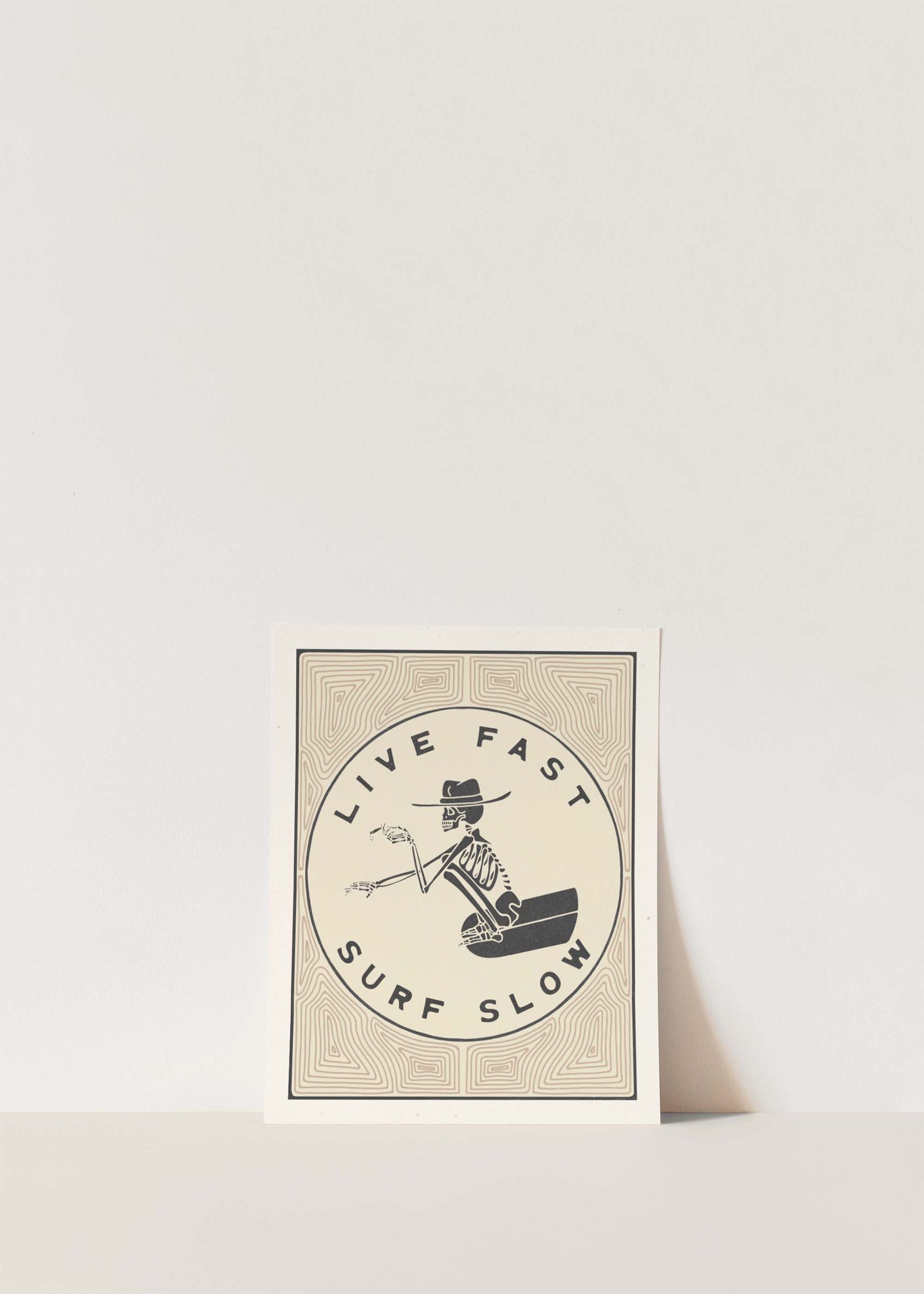 Live Fast Surf Slow 8x10 Print