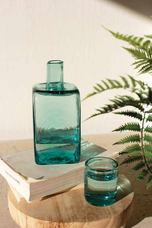 Bedside Carafe and Drinking Glass