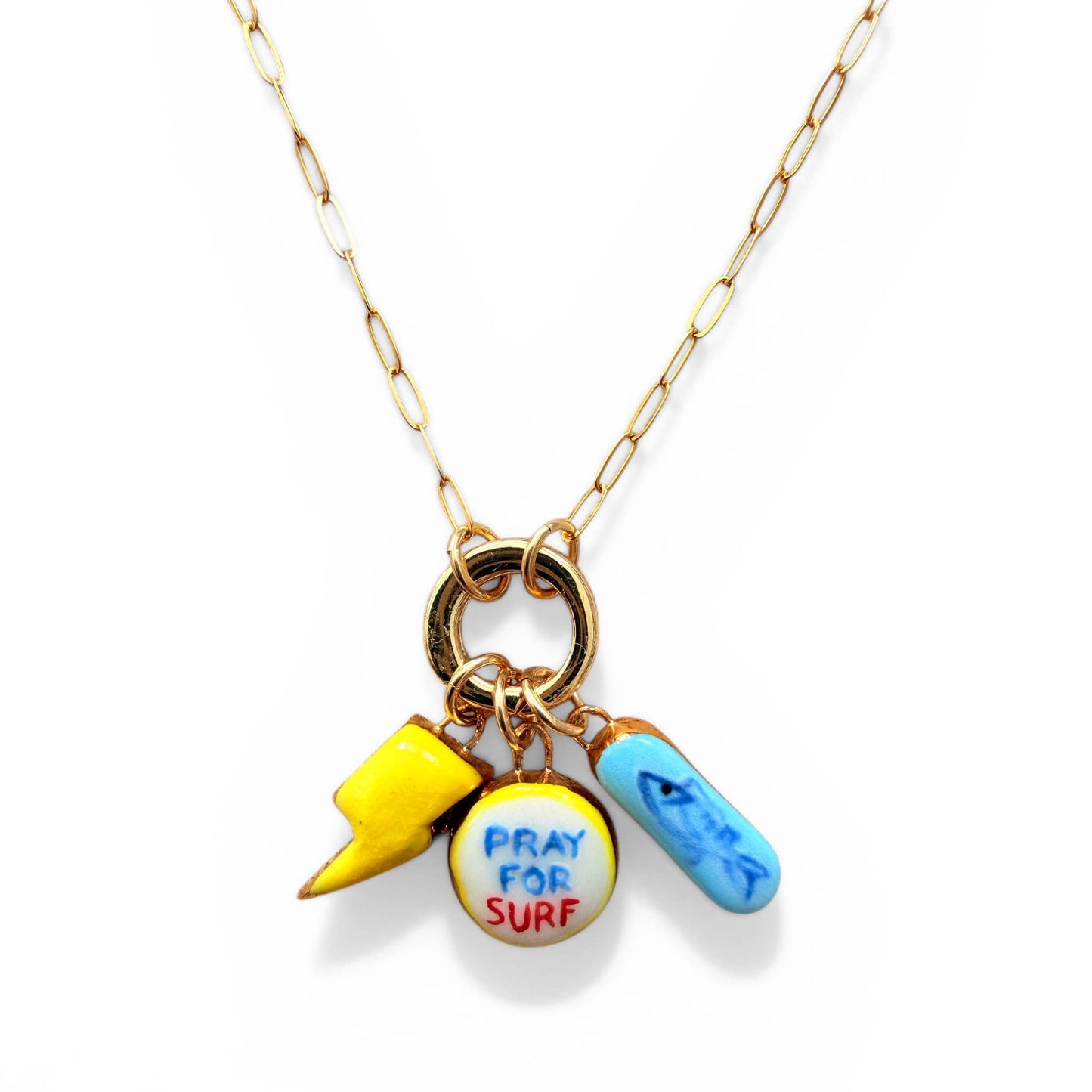 Paperclip Chain with Charm Holder