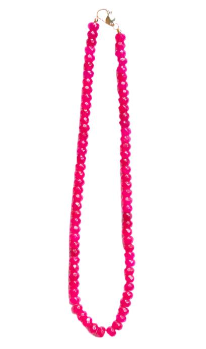 Magenta Jade Necklace