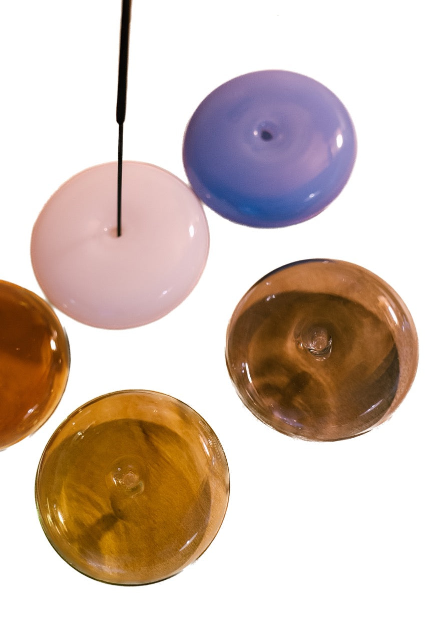 Bubble Glass Incense Holder