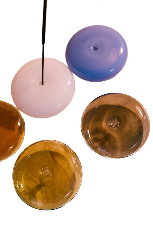 Bubble Glass Incense Holder
