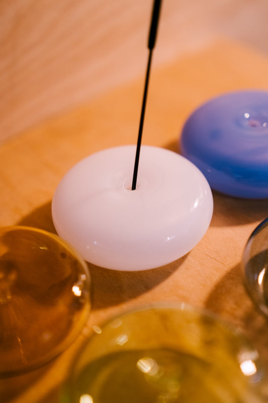 Bubble Glass Incense Holder