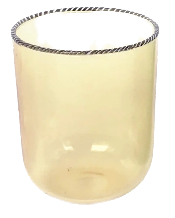 Striped Rim Glass
