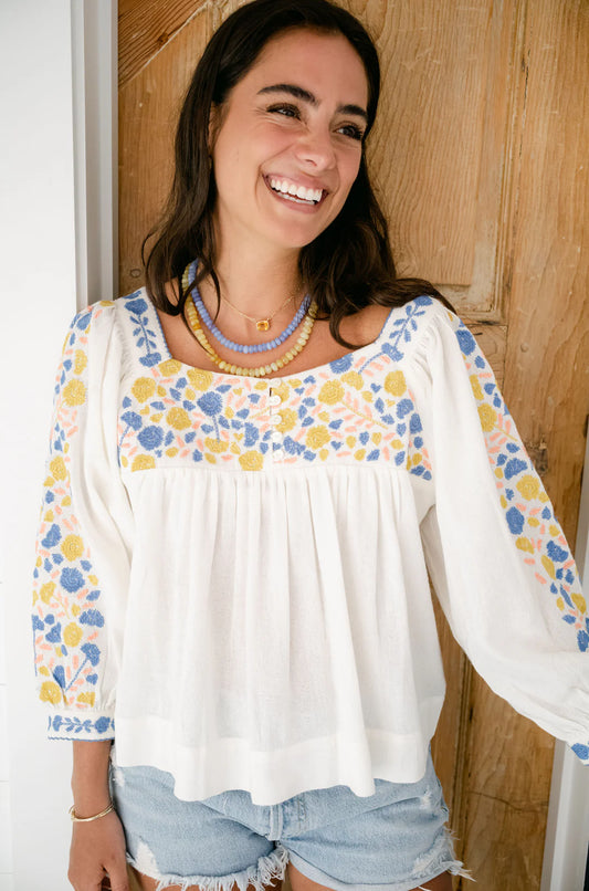 Big Island Top - Golden/Cornflower/Sherbert