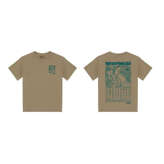 National Parks Trail Map Tee