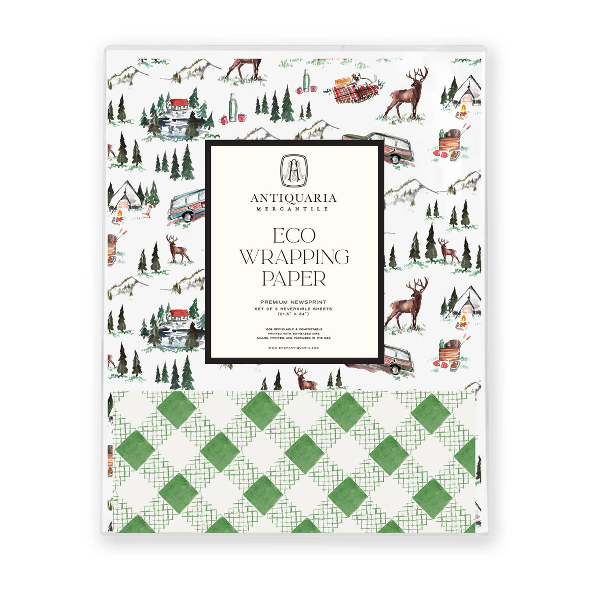 Mountain Cabin Eco Gift Wrap