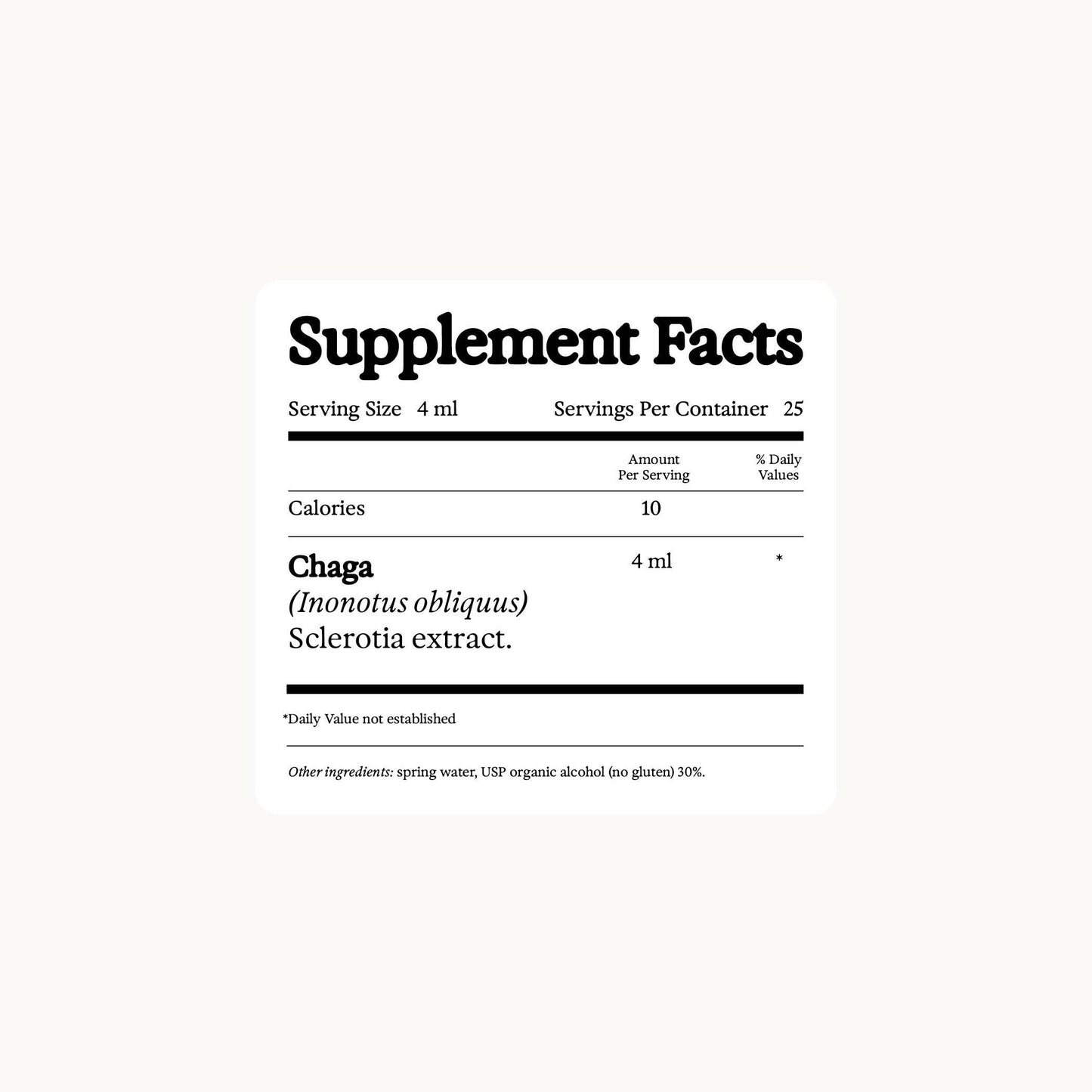 Chaga Dual Extract Tincture