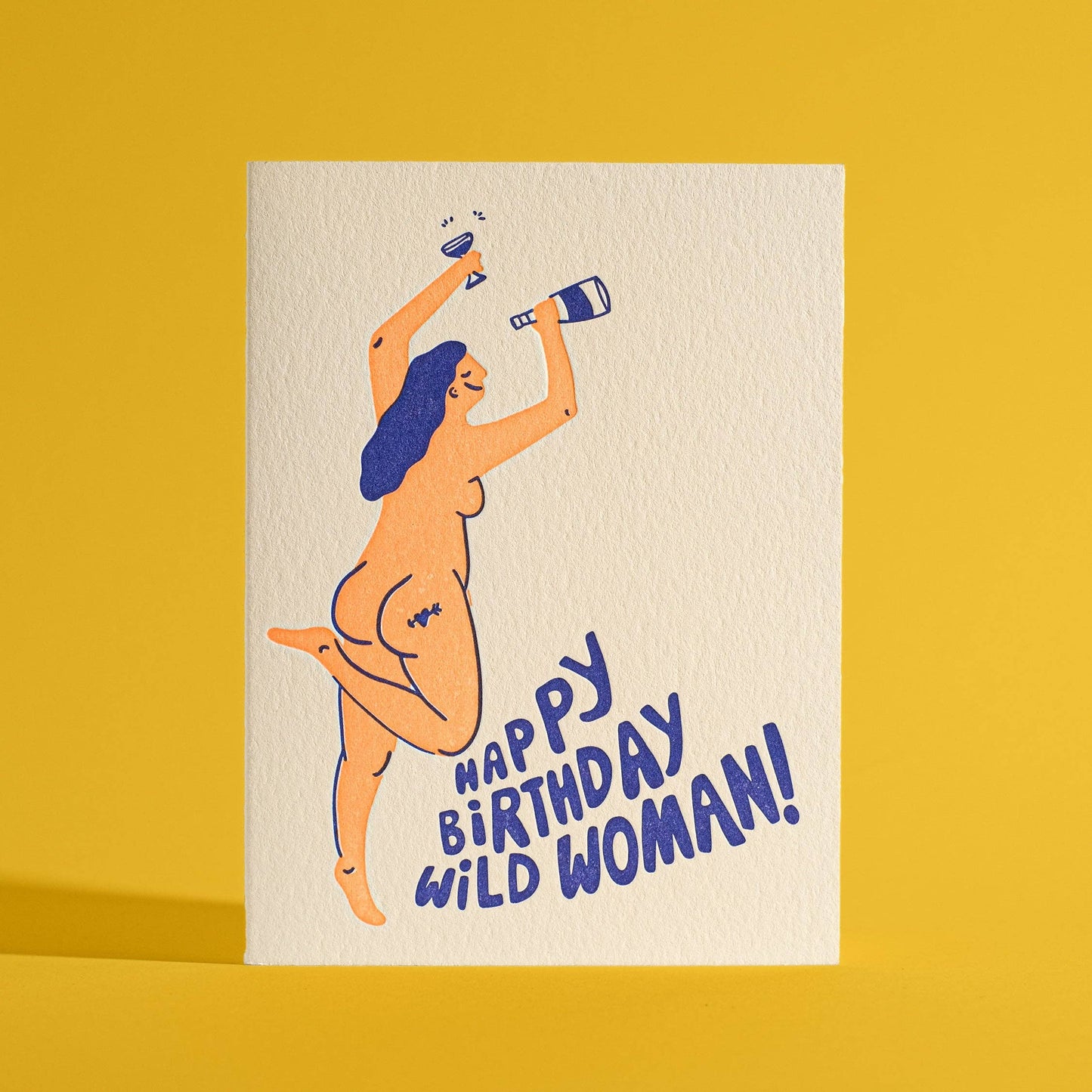 Happy Bday Wild Woman Greeting Card
