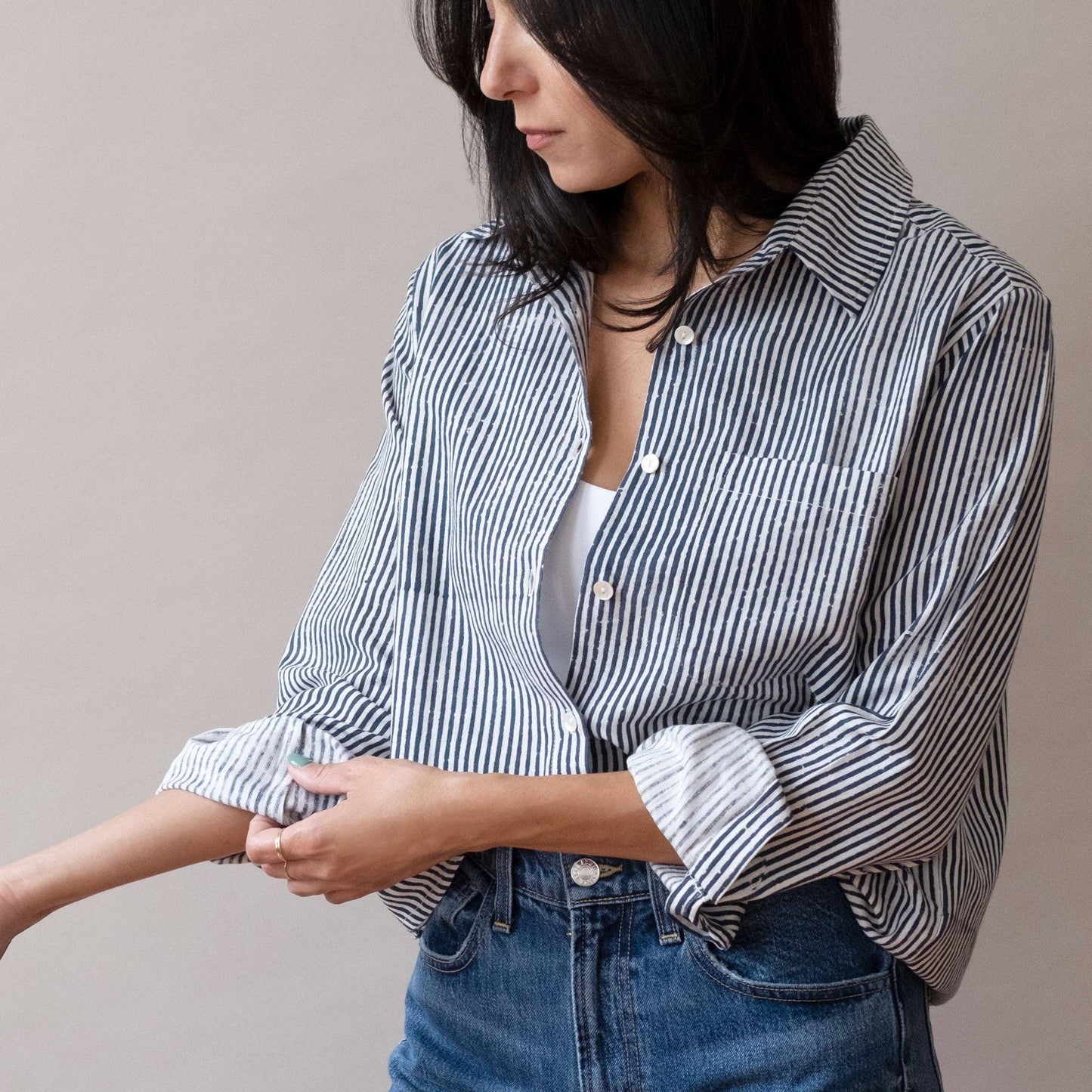 Navy Stripes Pali Top