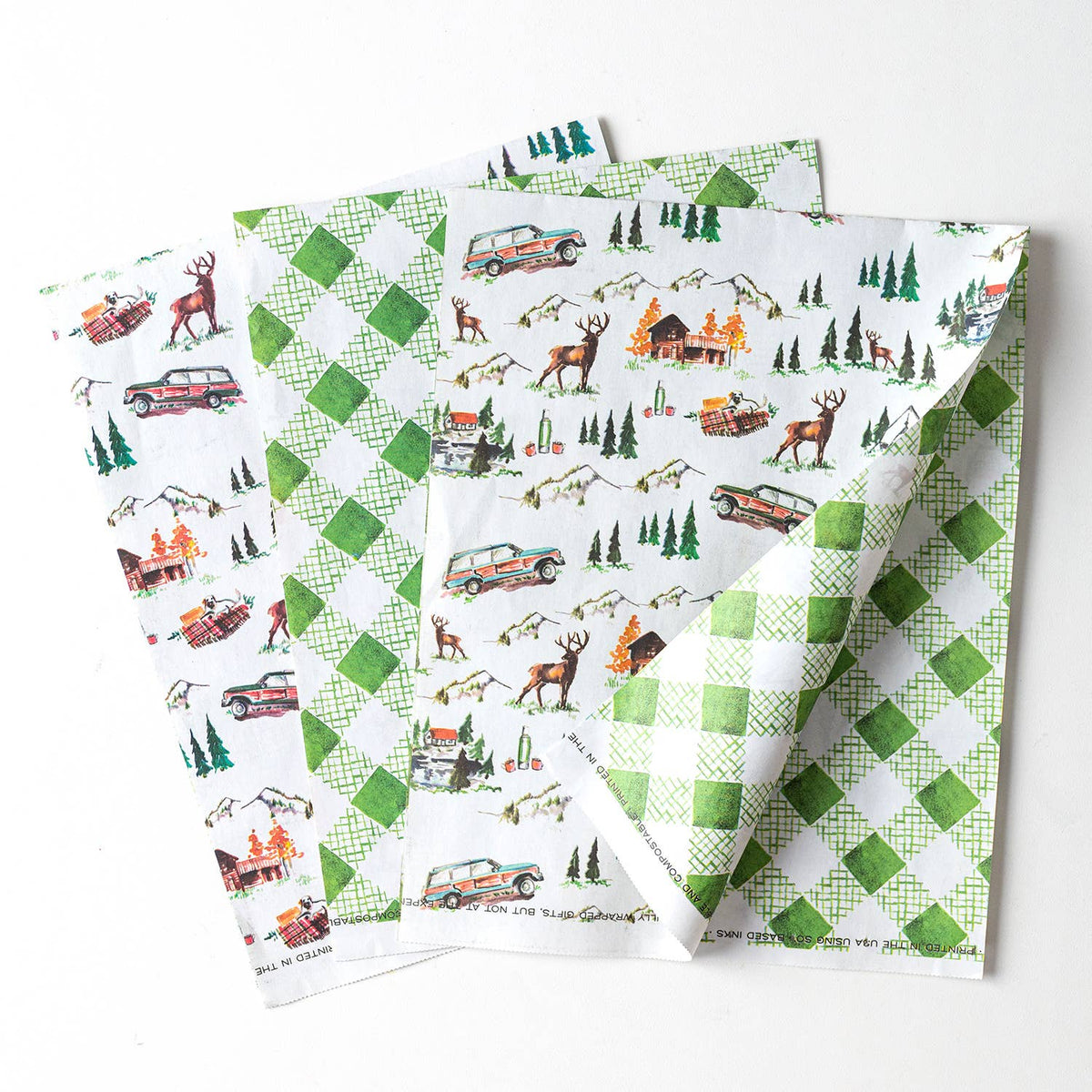 Mountain Cabin Eco Gift Wrap