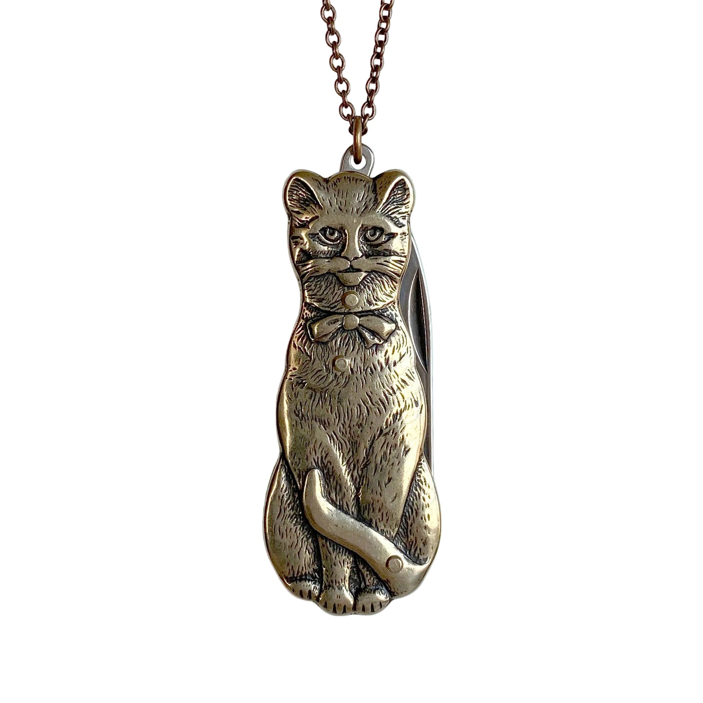 Cat Knife Necklace