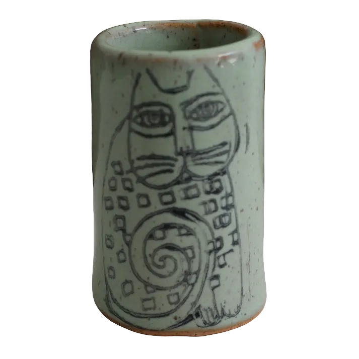 Patterned Cat Tiny Tumbler