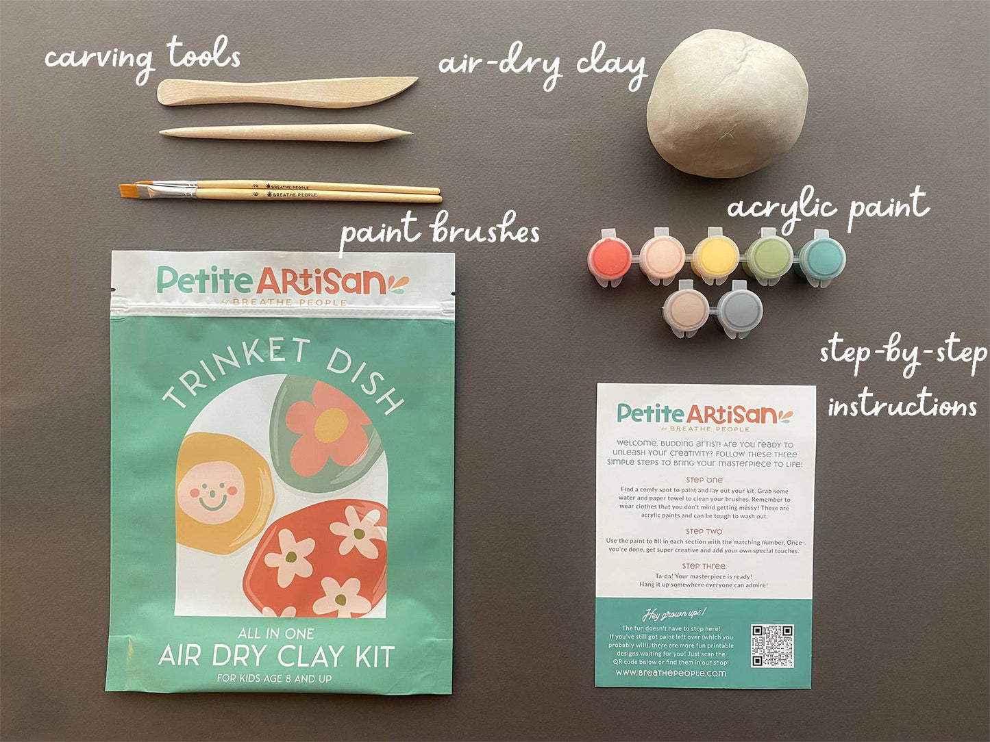 Trinket Dish KIDS DIY Clay Kit