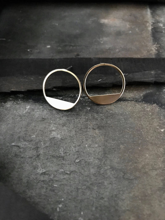 Circle Horizon Studs