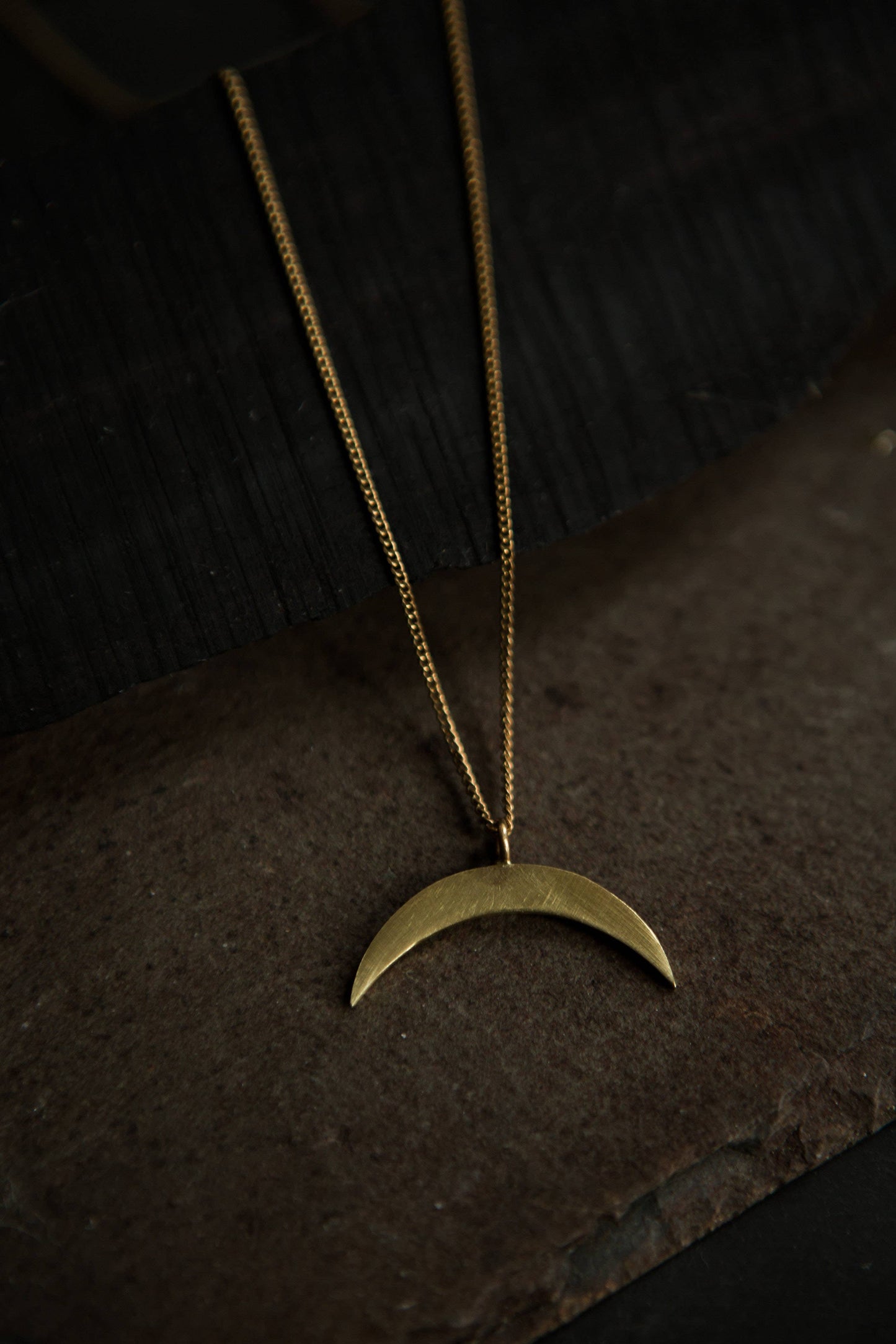 East To West Crescent Necklace