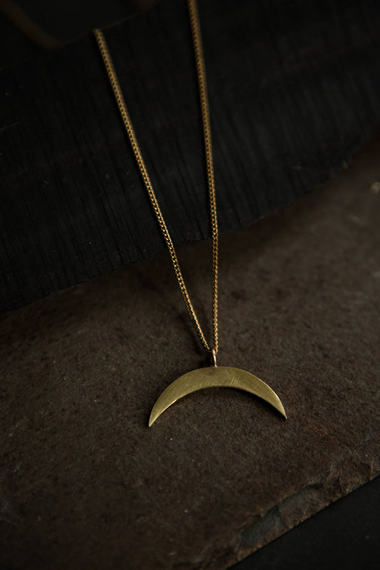 East To West Crescent Necklace