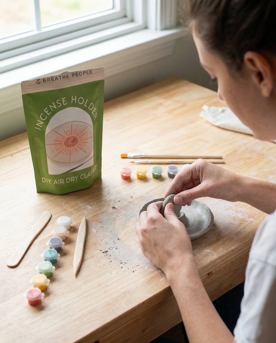 Incense Holder Air Dry Clay Kit