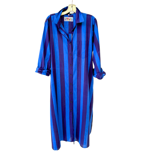 Surf Stripe Shirt Dress