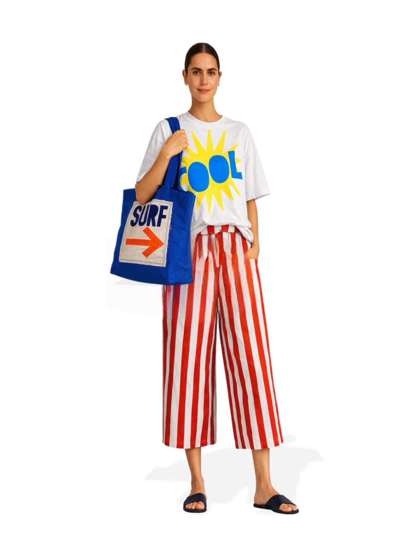Surf This Way Oversized Cabana Bag