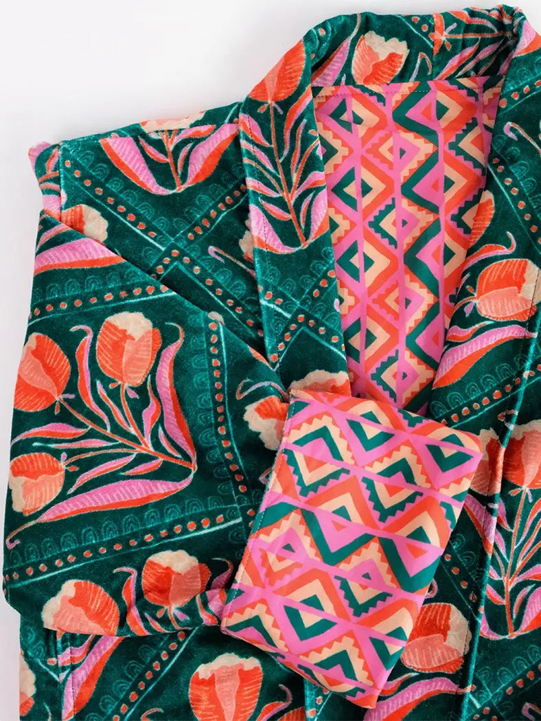 Reversible Velvet Robe