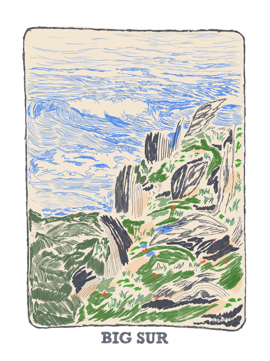 Big Sur Print Framed 12x16