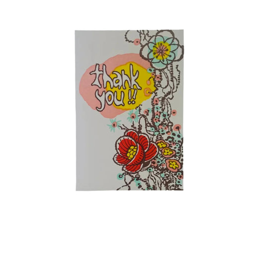 Flowers & Vines Thank You Card