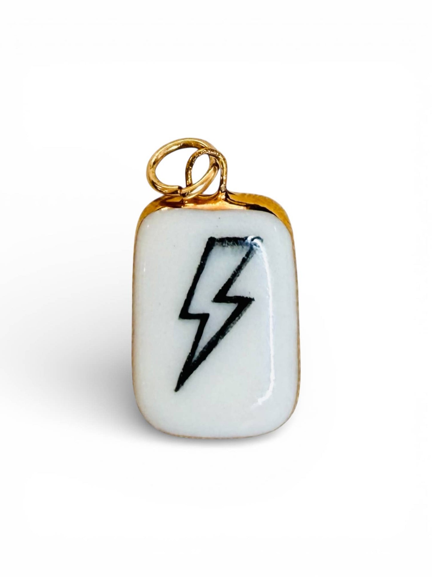 Lightning Bolt Outline Charm 