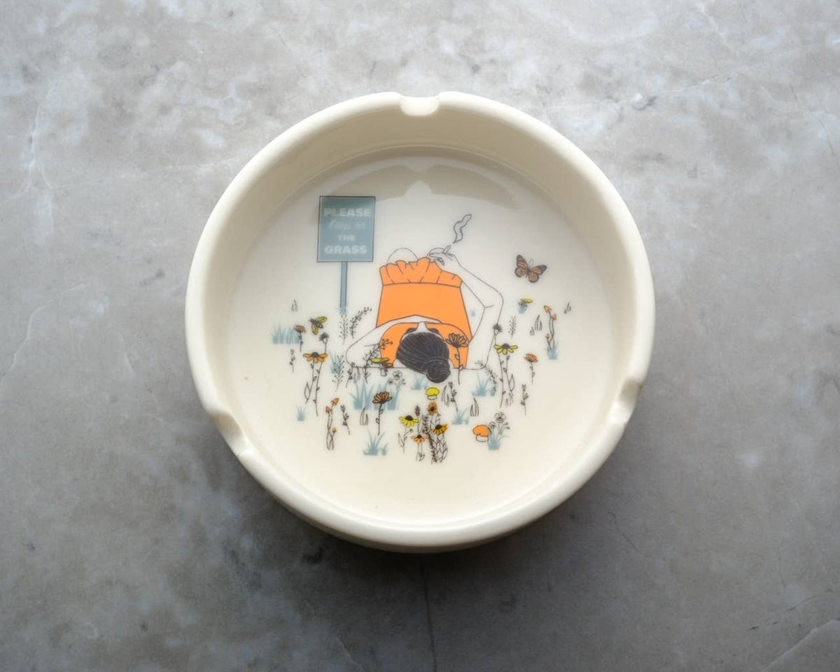 Porcelain Vintage Ashtray
