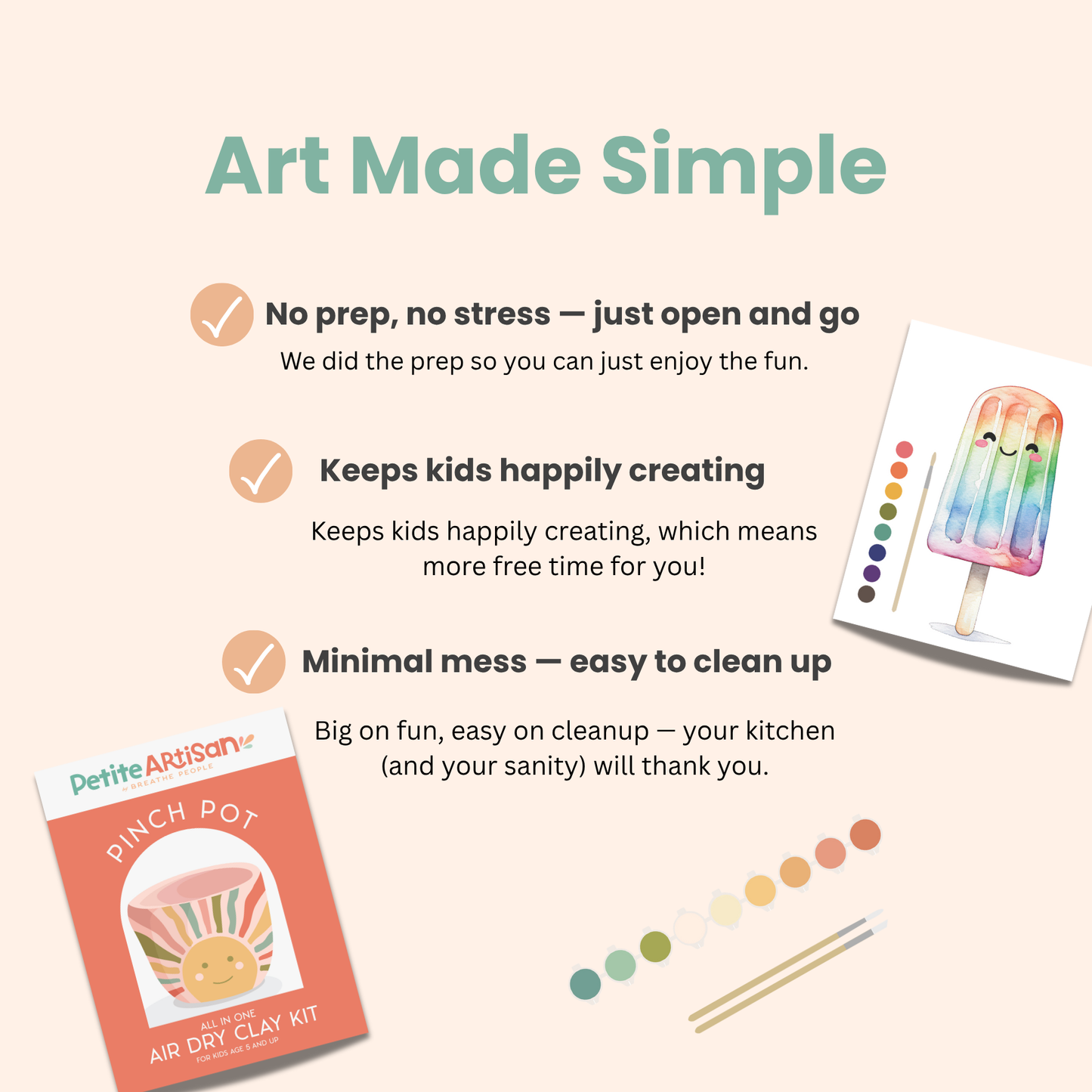 Trinket Dish KIDS DIY Clay Kit