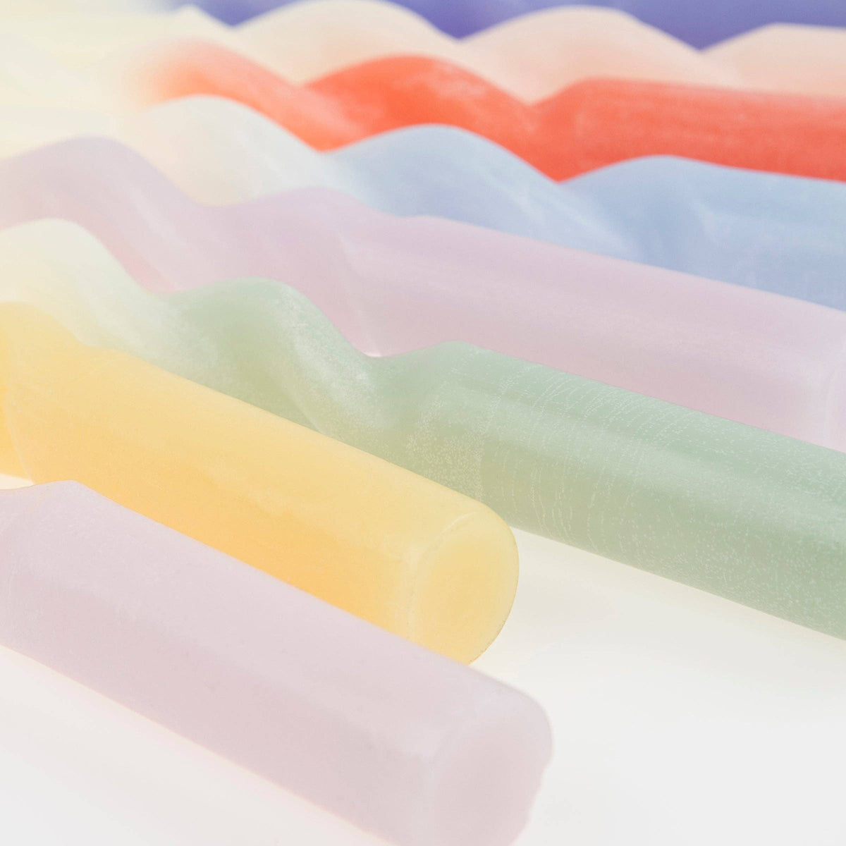 Rainbow Twisted Table Candle
