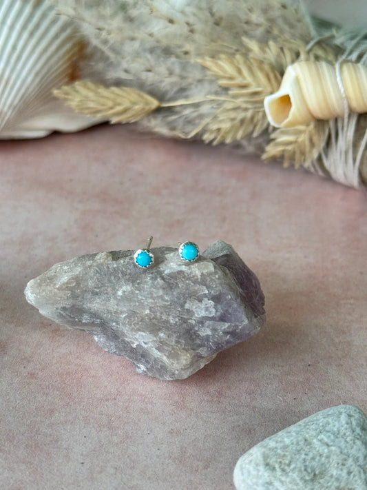 Tiny Turquoise Studs