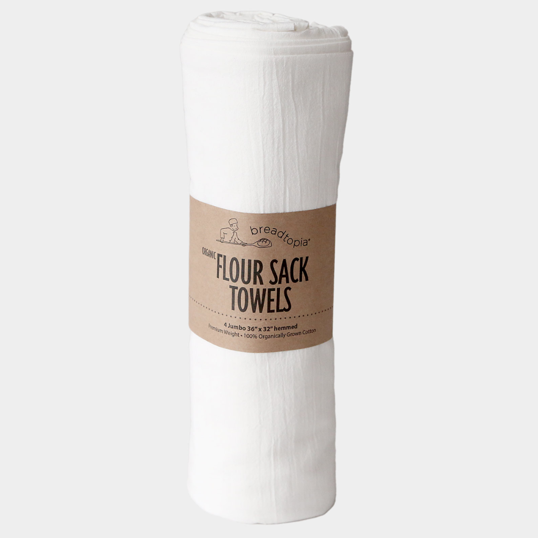 Jumbo Organic Cotton Flour Sack Towels Set/4