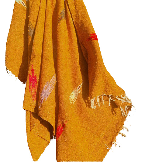 Gold Thunderbird Throw Blanket