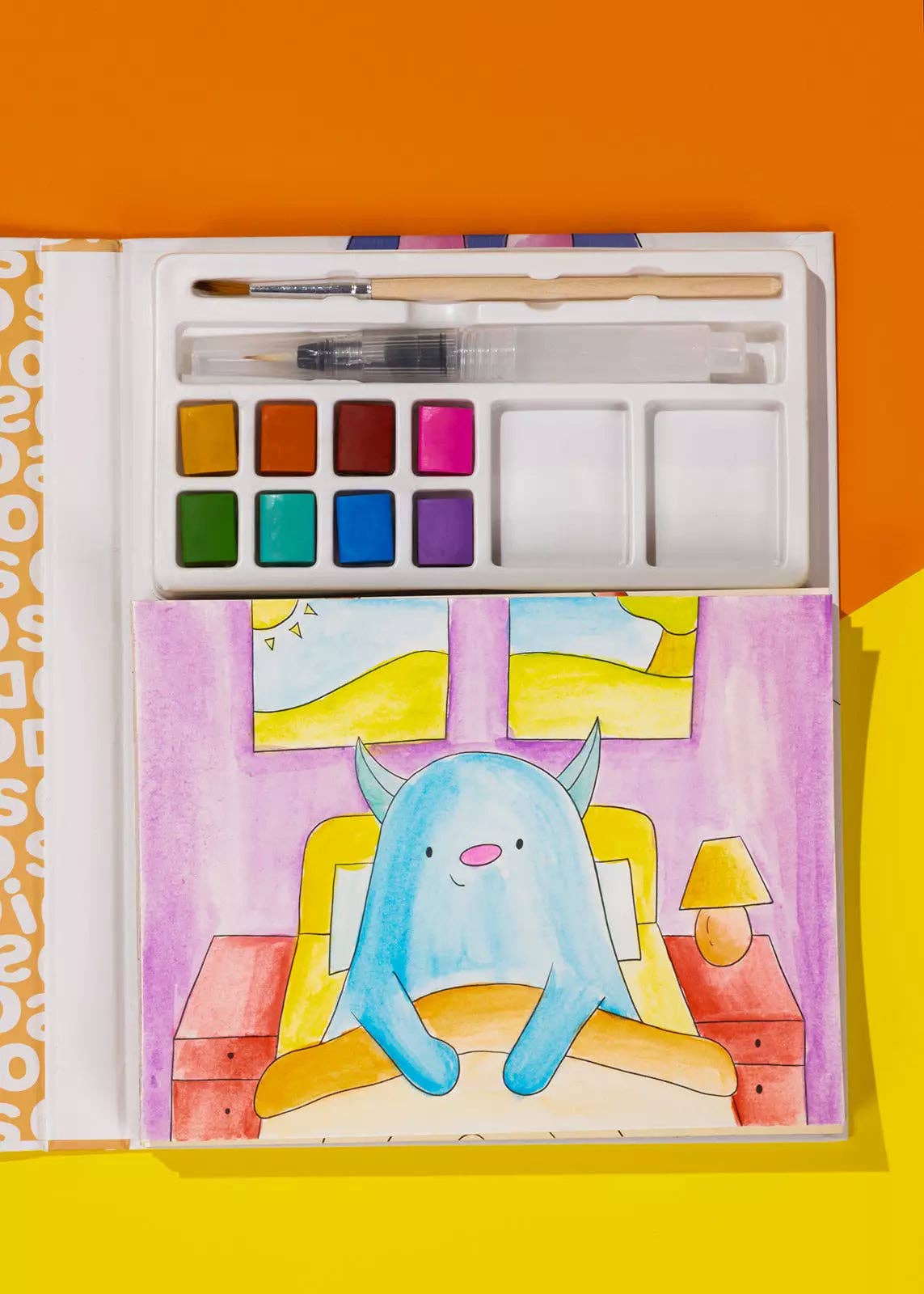 Watercolor Monster Painting Book