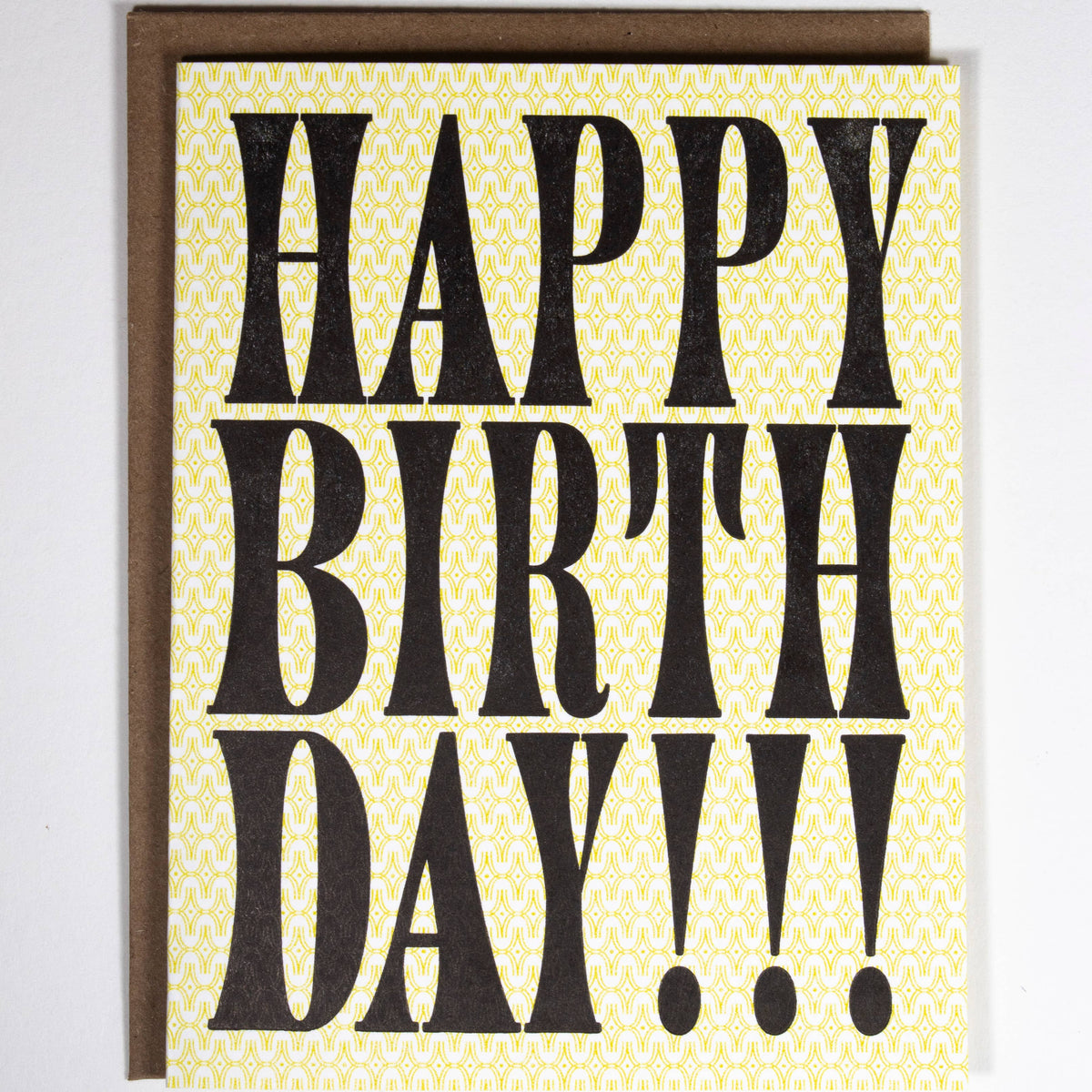 Birthday Wood Type Card