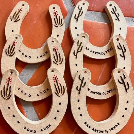 Good Luck Ceramic Horseshoe