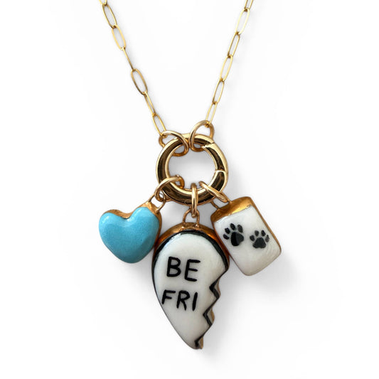 "Best Friend" Broken Heart Charms