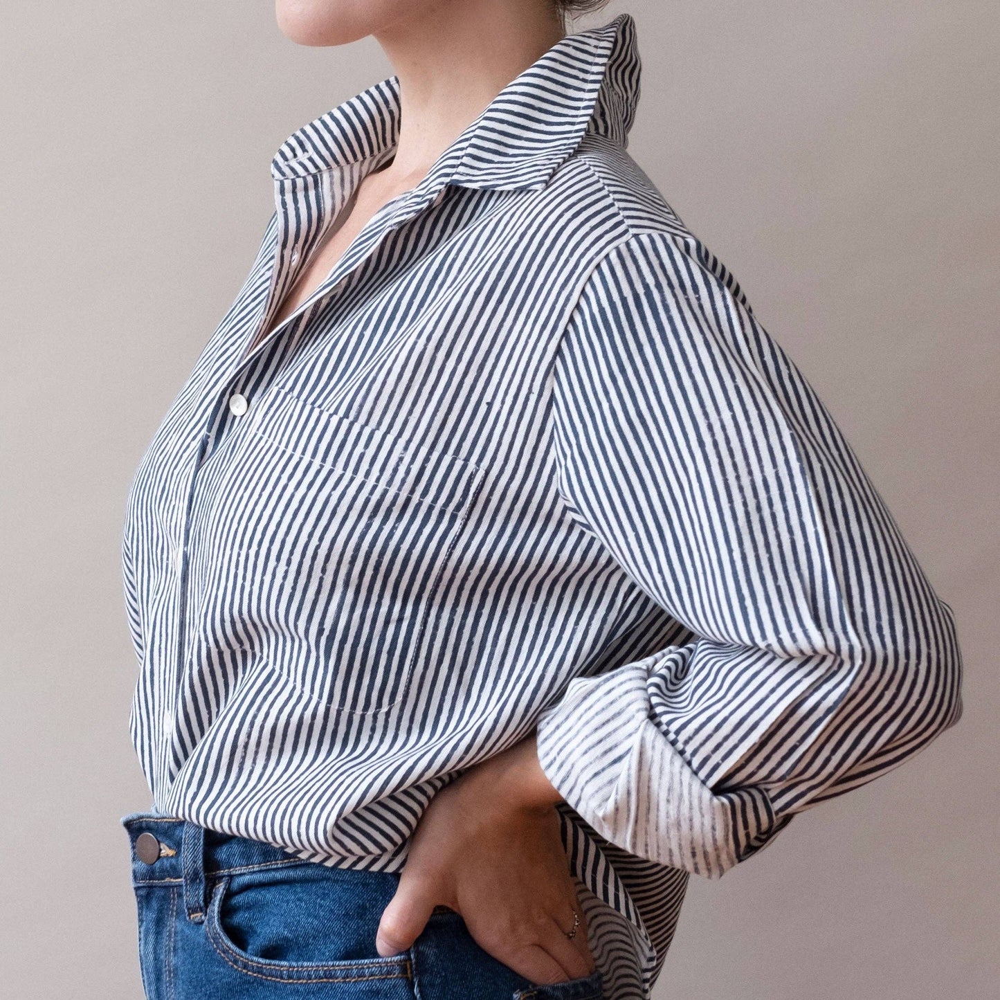 Navy Stripes Pali Top